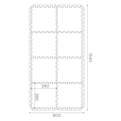 W800xH1540 (W390xH390/pc)